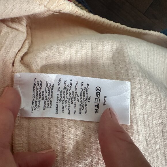 Anthropologie PILCRO Corduroy & Patchwork Sweater Shacket Jacket Size Medium - Picture 11 of 12